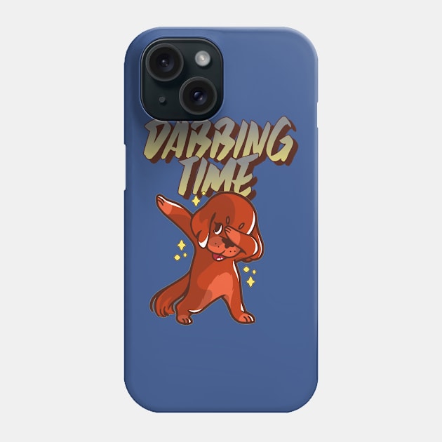 Dabbing Time Dabbing Dog Phone Case by eliteshirtsandmore