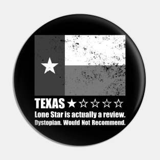 Texas: Lone Star is a rating. One Star Review Pin