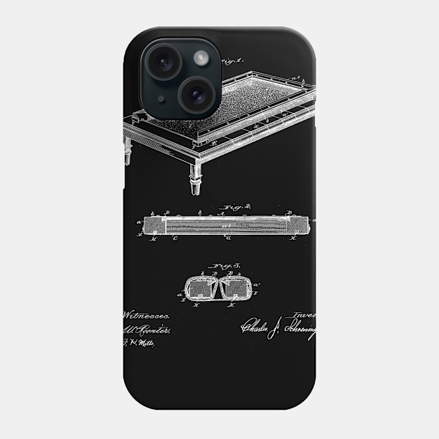 Folding Billiard Table Vintage Patent Drawing Phone Case by TheYoungDesigns