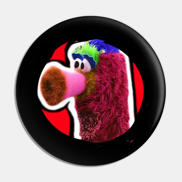 Phillies Phanatic Mascot Pin by Matildae