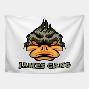 James Gang Duck Party Logo Tapestry