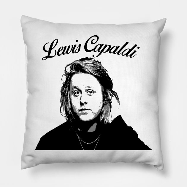 Lewis Capaldi Pillow by RichieDuprey