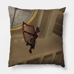 Take flight - Steampunk painting Pillow