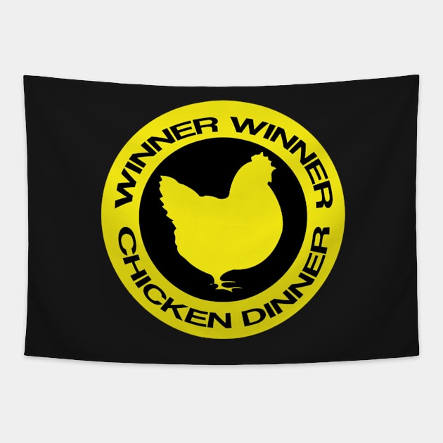 winner winner chicken dinner shirt Tapestry by TheAwesome