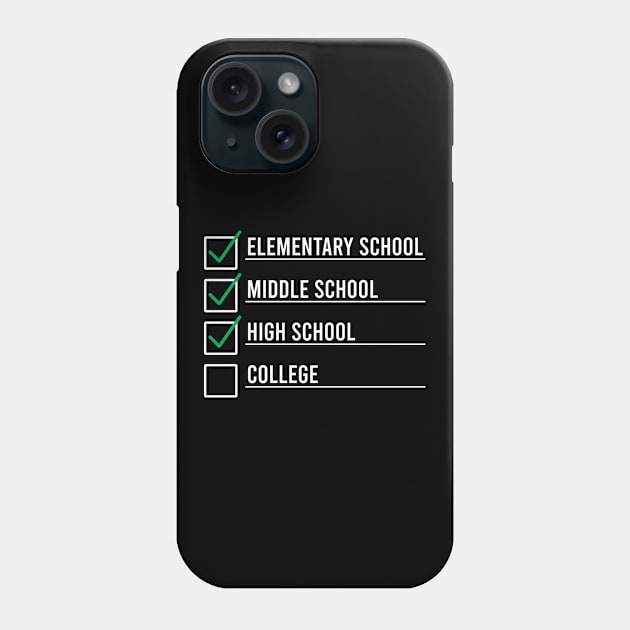 Funny High School Student Graduation Graduate Phone Case by FOZClothing