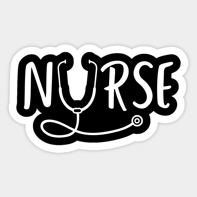 Nurse Stethoscope Sticker