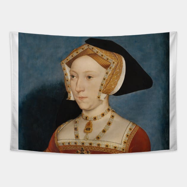 Jane Seymour Queen of England by Hans Holbein the Younger Tapestry by Classic Art Stall