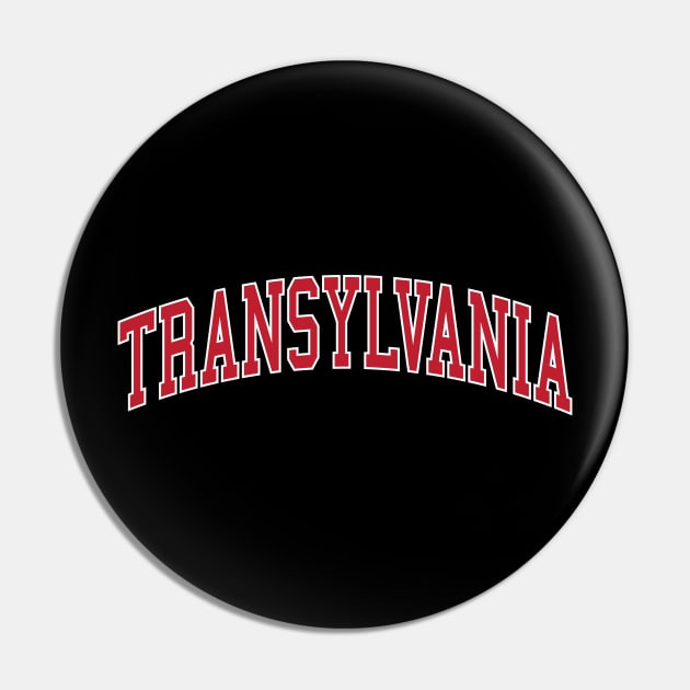 Transylvania Halloween Collegiate University Dark Academia Pin by PUFFYP