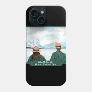 Lake McDonald, Glacier National Park Rangers Watercolor Phone Case