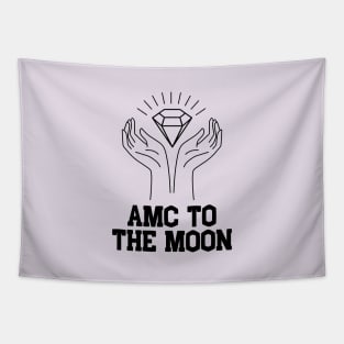 AMC to the Moon Diamond Hands Tapestry