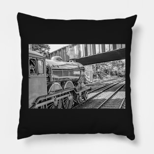 Vintage steam locomotive, Sheringham rail station, Norfolk Pillow