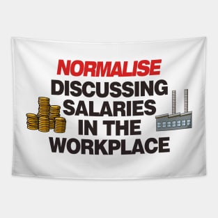 Normalise Discussing Salaries In The Work Place - Workers Rights Tapestry