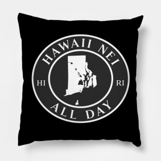 Roots Hawaii and Rhode Island by Hawaii Nei All Day Pillow