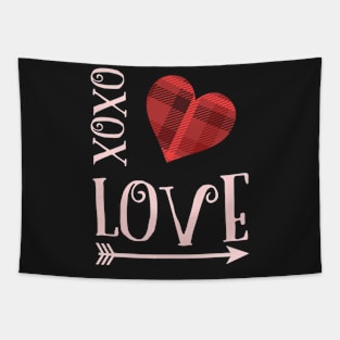 Love Xoxo Valentines day t shirt Tapestry