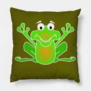 Lispe Left Hand Right Hand I'm Amphibious Frog Pillow