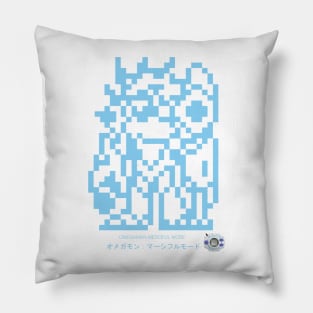 omegamon merciful mode pixel Pillow