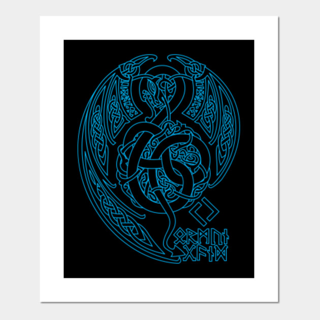 Get Wallpaper Jormungandr Vikings Dragon Ship Ragnarok Gift Idea Present Jormungandr Posters And Art Prints Teepublic Free HD