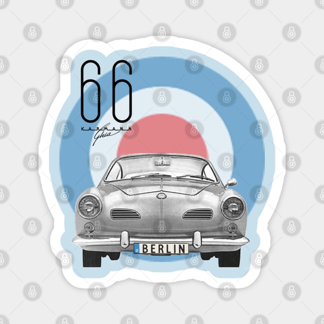 66 Karmann Ghia Magnet by oobmmob