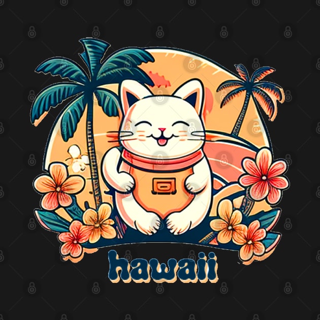 Hawaii Lucky Cat Logo by Kona Cat Creationz