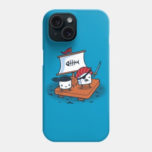 Funny Cute Kawaii Sushi Pirates for Kids and Sushi Lovers Phone Case