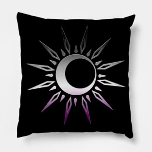 Asexual Celestial Spiritual Ace Pride Sun Moon Boho Yoga Pillow