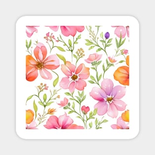 Wild flowers, Flowers pattern Magnet