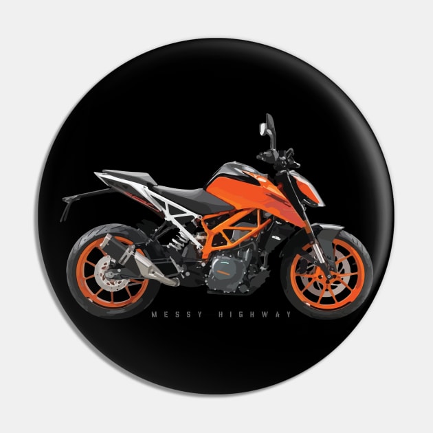 KTM 390 Duke orange, sn Pin by MessyHighway