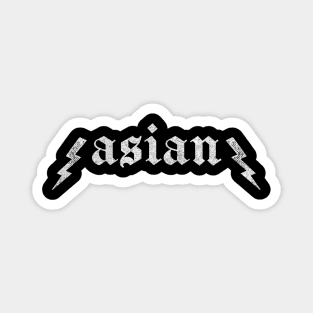 Asian / Faded Type Design Magnet