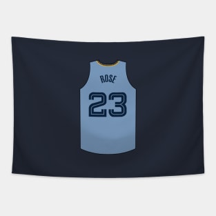 Derrick Rose Memphis Jersey Light Blue Qiangy Tapestry