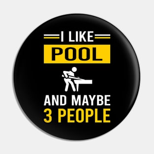 3 People Pool Pin