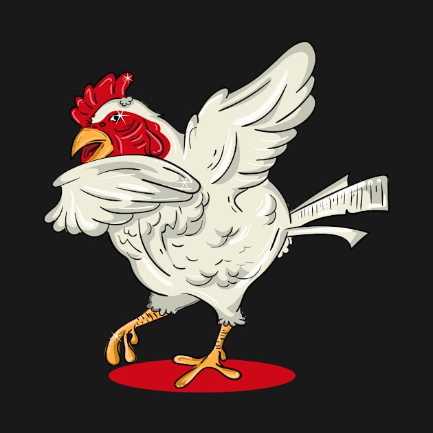 'Dabbing Dancing Chicken' Funny Dabbing Animal Gift by ourwackyhome