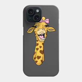 Giraffe with Ribbon Phone Case