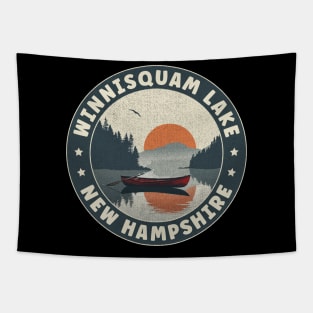 Winnisquam Lake New Hampshire Sunset Tapestry