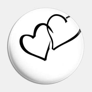 Couple Hearts Pin