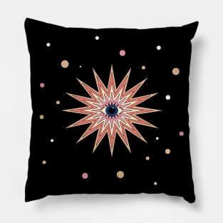 Psychedelic evil eye Pillow