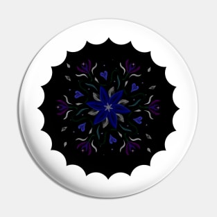 Blue Starflower Pin