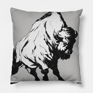 Bison Shadow Silhouette Anime Style Collection No. 108 Pillow