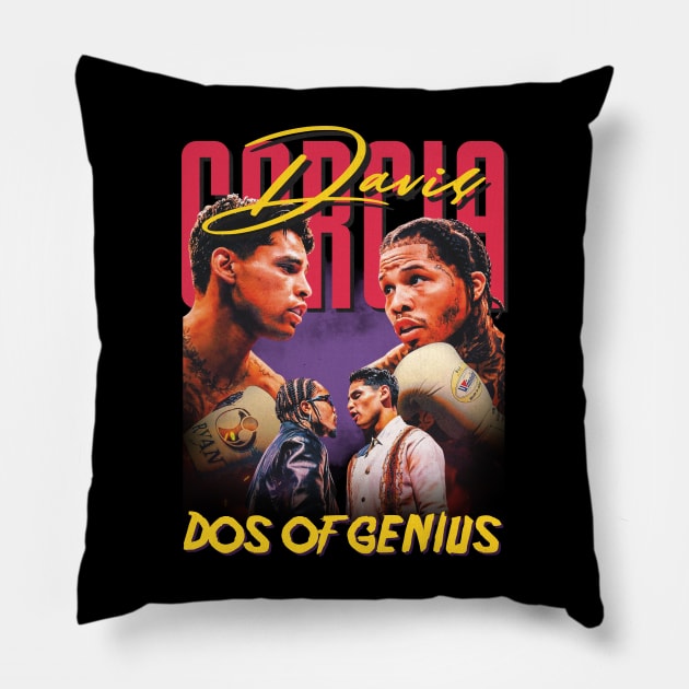 Gervonta Davis Vs Ryan Garcia Original Aesthetic Tribute 〶 Pillow by Terahertz'Cloth