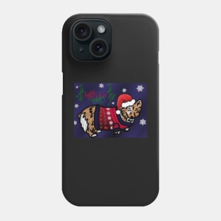 Happy Holidays Christmas Corgi Phone Case