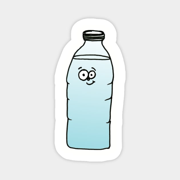 Cute Googly-Eyed Water Bottle Magnet by 1Redbublppasswo