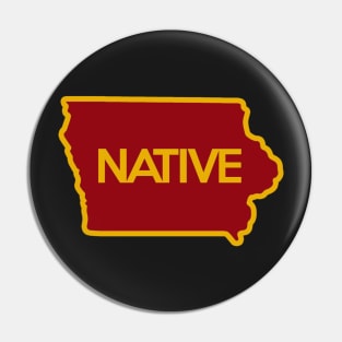 Iowa Native IA Pin