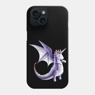 Kawaii Unicorn Dragon - Without Background Phone Case