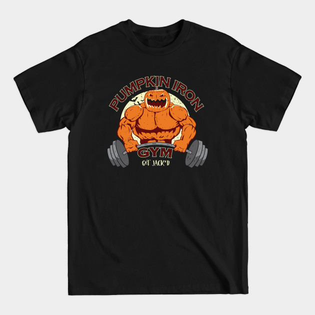 Disover Pumpkin Iron Gym - Halloween - T-Shirt