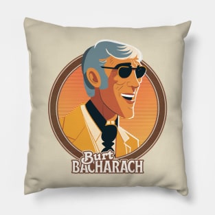 Burt Bacharach / Retro 60s Fan Design Pillow