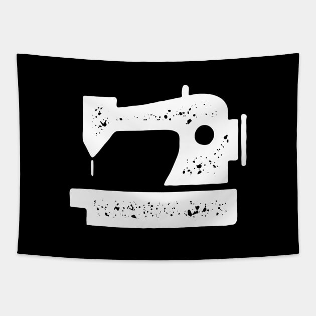 Sewing Machine Icon Tapestry by tommartinart