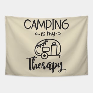 Camping is my therapy Tapestry