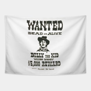 Wanted “billy the Kid” Tapestry