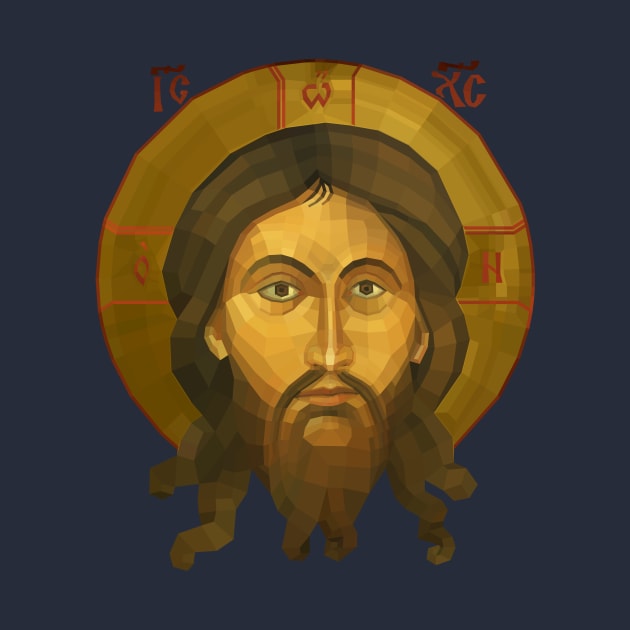 Mandilion Christ Icon by Ricardo77