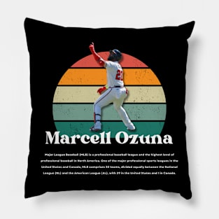 Marcell Ozuna Vintage Vol 01 Pillow