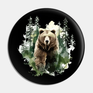 Grizzly Bear Animal Beauty Nature Wildlife Discovery Pin